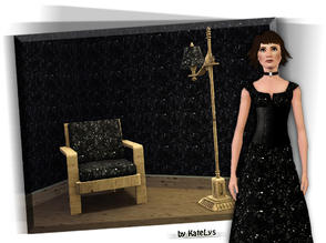 Sims 3 — Shiny black fabric by katelys — Fabric pattern.