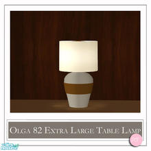 Sims 2 — Olga 82 Table Lamp Mesh by DOT — Olga 82 Table Lamp Mesh. 1 Extra Large Table Lamp Mesh, Plus Recolors. Sims 2