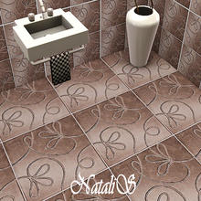Sims 3 — NS floral tile pattern large by Natalis — floral tile