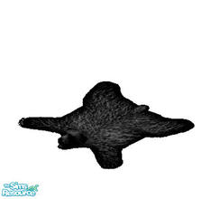 Sims 1 — Black Faux Bearskin Rug by MasterCrimson_19 — A Black Bear Rug by Mastercrimson19, Speedo_man_brief@yahoo.com,