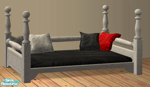 Sims 2 — Coutry match Pet/Toddler Bed - RC 4 by Simaddict99 — Pillow recolor in black, white and red