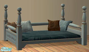 Sims 2 — Country Match Pet/Toddler Bed RC 3 by Simaddict99 — made to match Maxis\'Country objects. RC to match Maxis blue