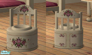 Sims 2 — Country Match - Potty by Simaddict99 — Uses Maxis\' Country wood textuees