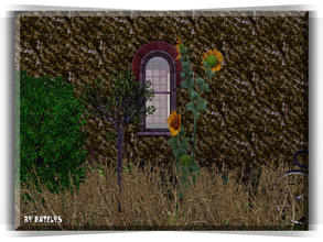 Sims 3 — Mossy rock 2 by katelys — Mossy rock texture
