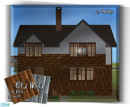 Sims 2 — Old Wooden walls and floors pack by katelys — 8 wooden floors and 8 matching walls. 4 walls also match Maxis