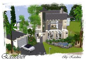 Sims 3 — Excelsior by katalina — A beautiful modern executive home with indoor pool, patio deck, 3 bedrooms, 1 1/2