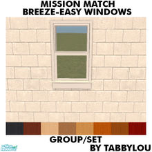 Sims 2 — TL - MM Breeze-easy Windows Deluxe Set by TabbyLou — Recolor of the Breeze-easy Windows \"Double