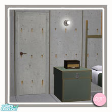 Sims 2 — PineCat Bomb Shelter Cement Just A Door by DOT — PineCat Bomb Shelter. Cement Just A Door. Bunk bed with boxes