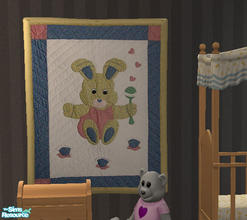 Sims 2 — Nursery Quilts - Bunny by Simaddict99 — cute bunny recolor