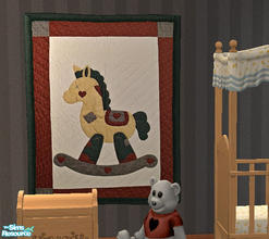 Sims 2 — Nursery Quilts - Rocking Horse by Simaddict99 — rocking horse recolor