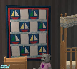 Sims 2 — Nursery Quilts - Sailing by Simaddict99 — litte sailboats recolor