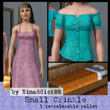 Sims 3 — Small Crinkle by Simaddict99 — crinkled, wrinkled and creased fabric - small pattern