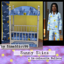 Sims 3 — SunnySkies by Simaddict99 — cute sun, cloud and seagull pattern