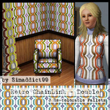 Sims 3 — Retro Chain Link - double by Simaddict99 — retro inspired double chain link pattern