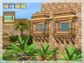 Sims 2 — The Haveli Window by senemm — A traditional indian window with detailed textures - The set contains 1 mesh and 3