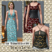 Sims 3 — Sparkle'n Shine 10 by Simaddict99 — stitched fabric with sequince applique