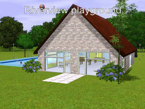 Sims 3 — Riverview funground. by qvisn — A place to swim ,play football games ,swing ,eat, drink and read a good book.