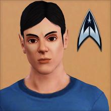 Sims 3 — Spock by slice — Human on his mother's side and Vulcan on his father's side, Spock shares a main character spot