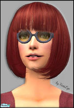 Sims 2 — Freaky sunglasses - Yellow and navy by katelys — Extravagant and funny sunglasses for adult females. These