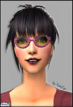 Sims 2 — Freaky sunglasses - Yellow and pink by katelys — Extravagant and funny sunglasses for adult females. These