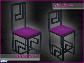 Sims 2 — Dark Illusions Dining Set - Pink Seat by BlackGarden — A pink seat cushion for the chair from the