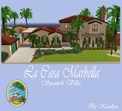 Sims 3 — La Casa Marbella by katalina — A beautiful Spanish villa that sits at the oceans edge. This home comes with