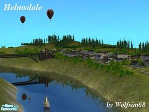 Sims 2 — Helmsdale by Wolfsim68 — This riverside city features a left bank & right bank full of windy little streets,