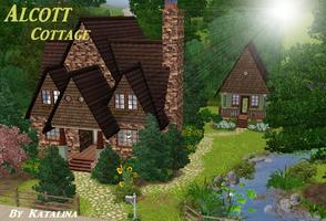Sims 3 — Alcott Cottage by katalina — A charming cottage with room to grow. This cottage comes with a small playhouse in