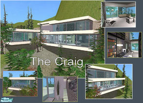 Sims 2 — The Craig by laivine_erunyauve — The Craig is a spectacular modern cliff-side home which can be used as a