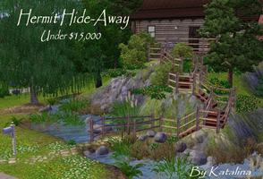 Sims 3 — Hermits hide away by katalina — Ever wonder who lives in that tucked away little home up the hill in the deep