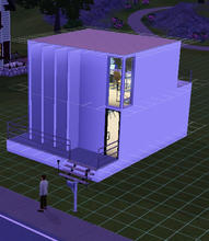 Sims 3 — Le bachelor moderne by talanar — A geometrically minimalistic tribute to modern approach toward single's life.