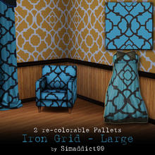 Sims 3 — Iron grid -large by Simaddict99 — large intricate iron work look