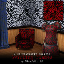 Sims 3 — Swirling Flames by Simaddict99 — scattered flame like pattern