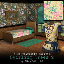 Sims 3 — Swirly Trees 2 by Simaddict99 — large swirly trees