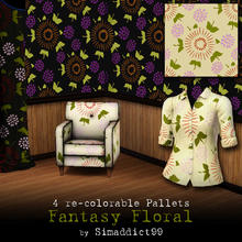 Sims 3 — Fantasy Floral by Simaddict99 — scattered flowers and greens