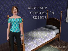 Sims 3 — Abstract Circles 'N Swirls by DiamondSim — Perfect for wallpaper,fabric,or floortile. 3 recolorable palettes.