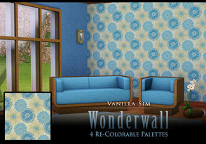 Sims 3 — Wonderwall by Vanilla Sim — Whether you're feeling groovy or strictly modern, this will cover it. 