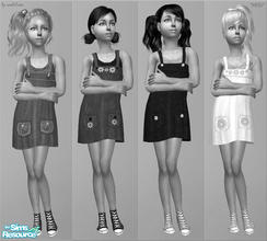 Sims 2 — MESH by sosliliom ~ H&M Dress With Converse by sosliliom — H&M Dress With Converse for the little girls.