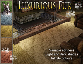 Sims 3 — Cyclonesue's Luxurious Faux Fur by Cyclonesue — Buyers should be aware that NO harm came to any teddies during