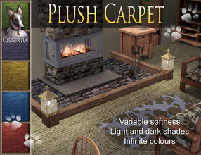 Sims 3 — Cyclonesue's Plush Pile Carpet by Cyclonesue — You'd better take off those muddy boots before walking on this if