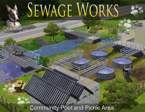 Sims 3 — Incongruous Sewage Works Inc (Pool) by Cyclonesue — The Incongruous Sewage Treatment Works Incorp welcomes