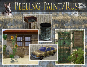 Sims 3 — Cyclonesue's Peeling Paint by Cyclonesue — A peeling paint texture that can be used on metal to create rust