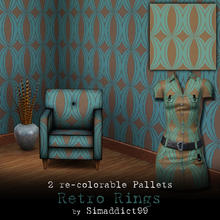 Sims 3 — Retro Rings by Simaddict99 — retro inspired ring pattern