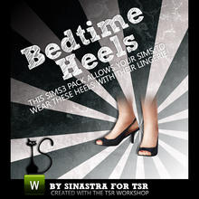 Sims 3 — Bedtime Heels by Sinastra — High Heels recategorized to be worn with sleepwear.