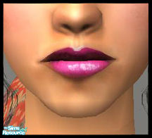 Sims 2 — SimSweet lipstick set - Pink-purple by katelys — Bright and shiny lipstick comes in 6 shades. Available for