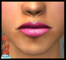 Sims 2 — SimSweet lipstick set - Bright Pink by katelys — Bright and shiny lipstick comes in 6 shades. Available for
