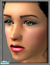 Sims 2 — Green \'n\' red by katelys — Soft eyeshadow in six different color combinations. Available for teens to elder.