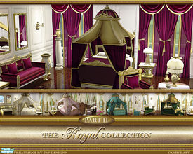 Sims 2 — Royal Collection Canopy Bed by Cashcraft — Part II - Royal Canopy Bed is 2 mesh files, bed & canopy. Bed