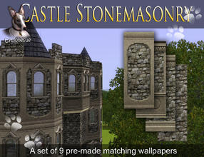 Sims 3 — Castle Stonemasonry Set by Cyclonesue — If your Sim castles are starting to look more like bouncy castles, or if
