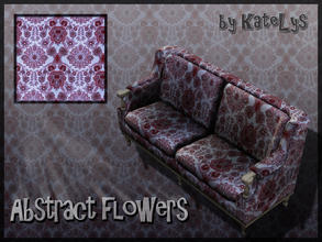 Sims 3 — Abstract flowers wallpaper by katelys — Wallpaper with abstract flowers